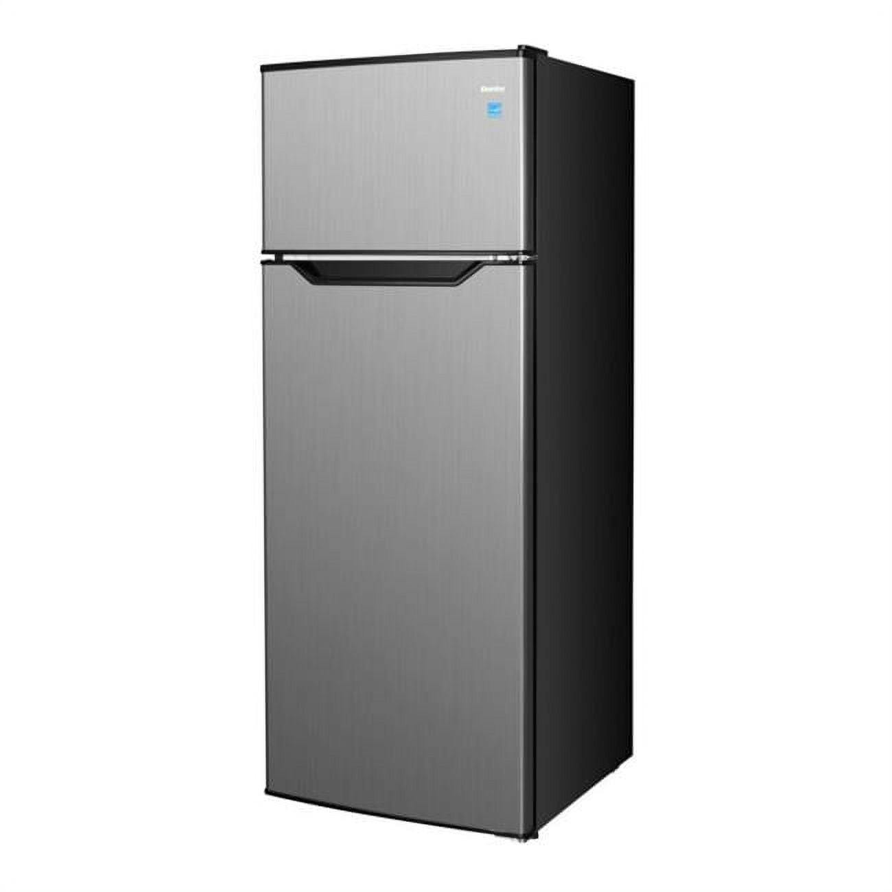 Sleek 21" Stainless Steel Top Freezer Refrigerator, Energy Star