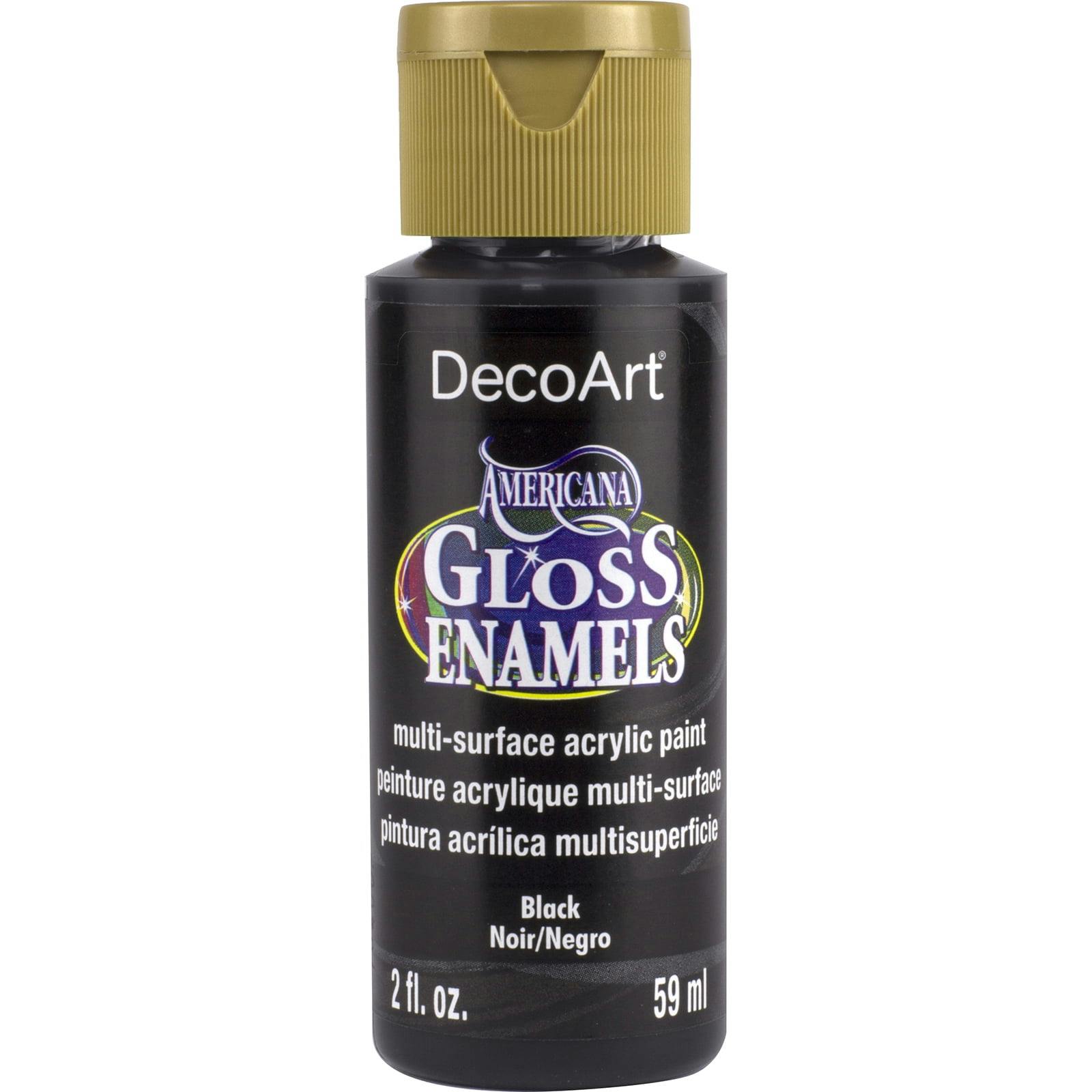 DecoArt Americana 2 oz. Semi-Gloss Black Acrylic Paint