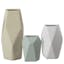 Elegant Ceramic Multi-Paned 15" Decorative Table Vase