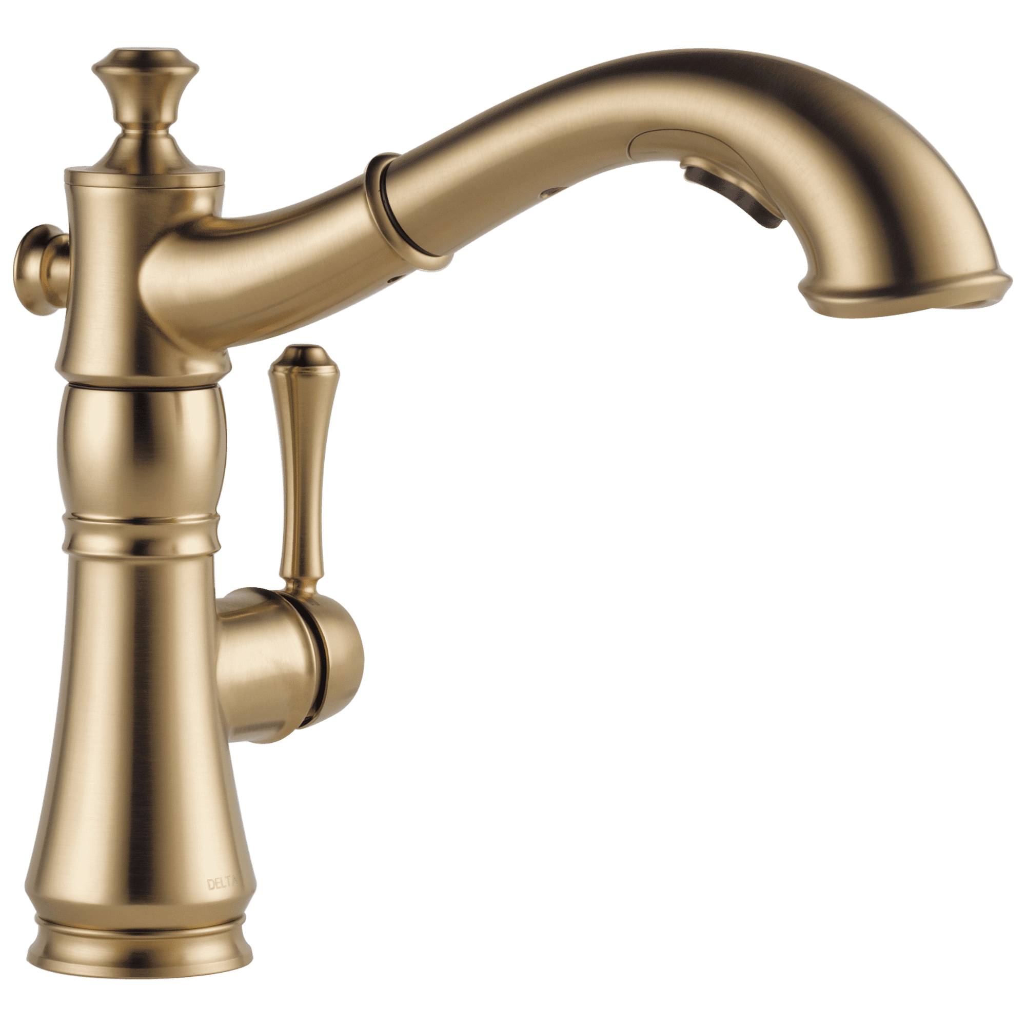 Classic Elegance Pull-Out Spray Kitchen Faucet in Champagne Bronze
