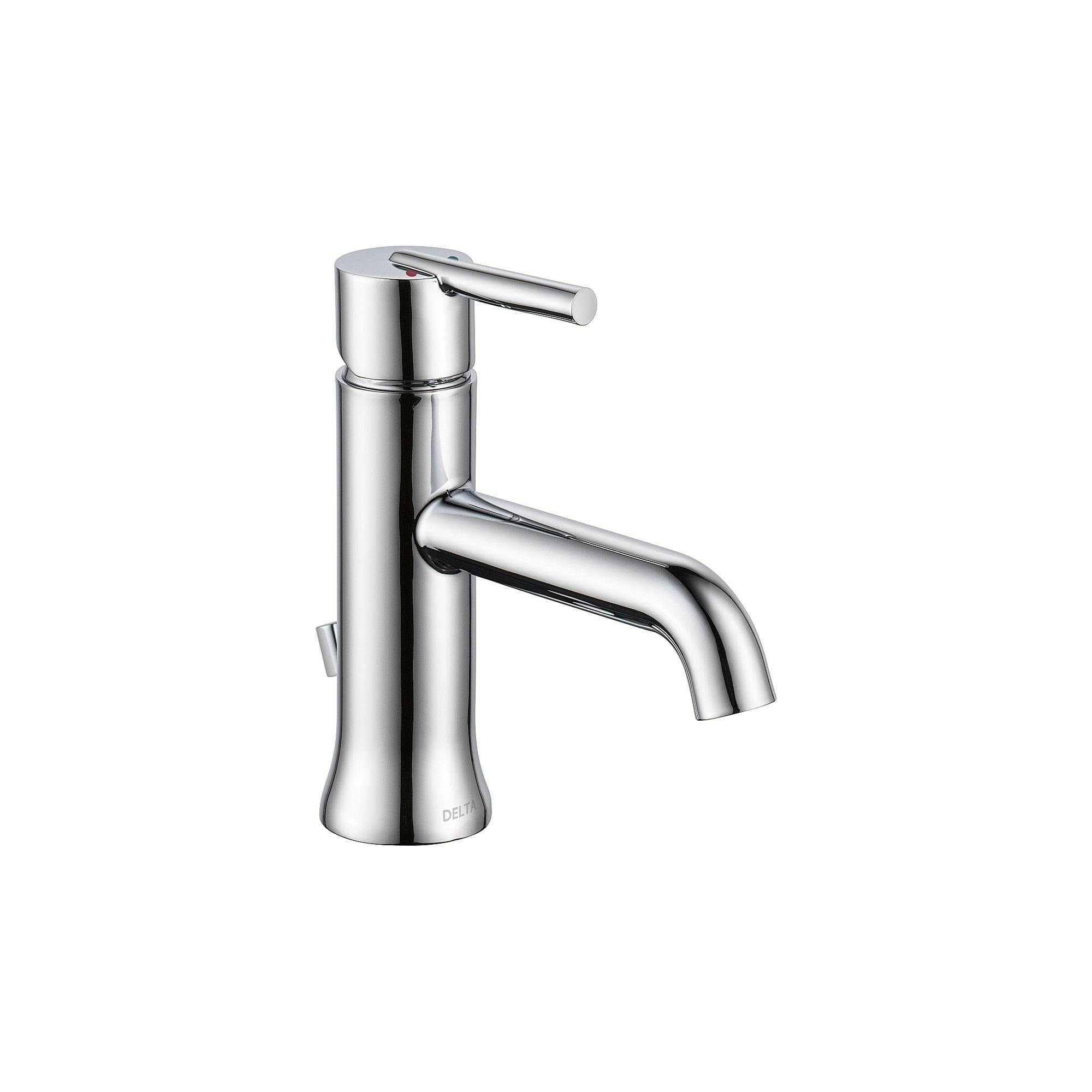 Trinsic Chrome Single Handle Bathroom Faucet with Pop-Up Drain