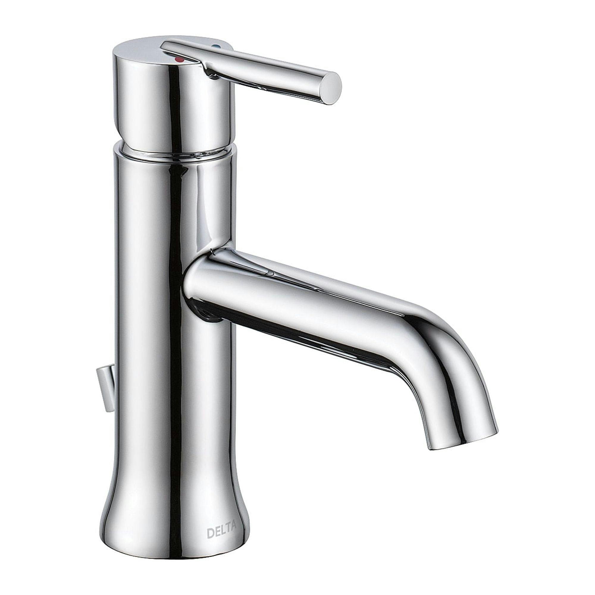Trinsic Modern Chrome Single Hole Brass Bathroom Faucet with ADA Compliance