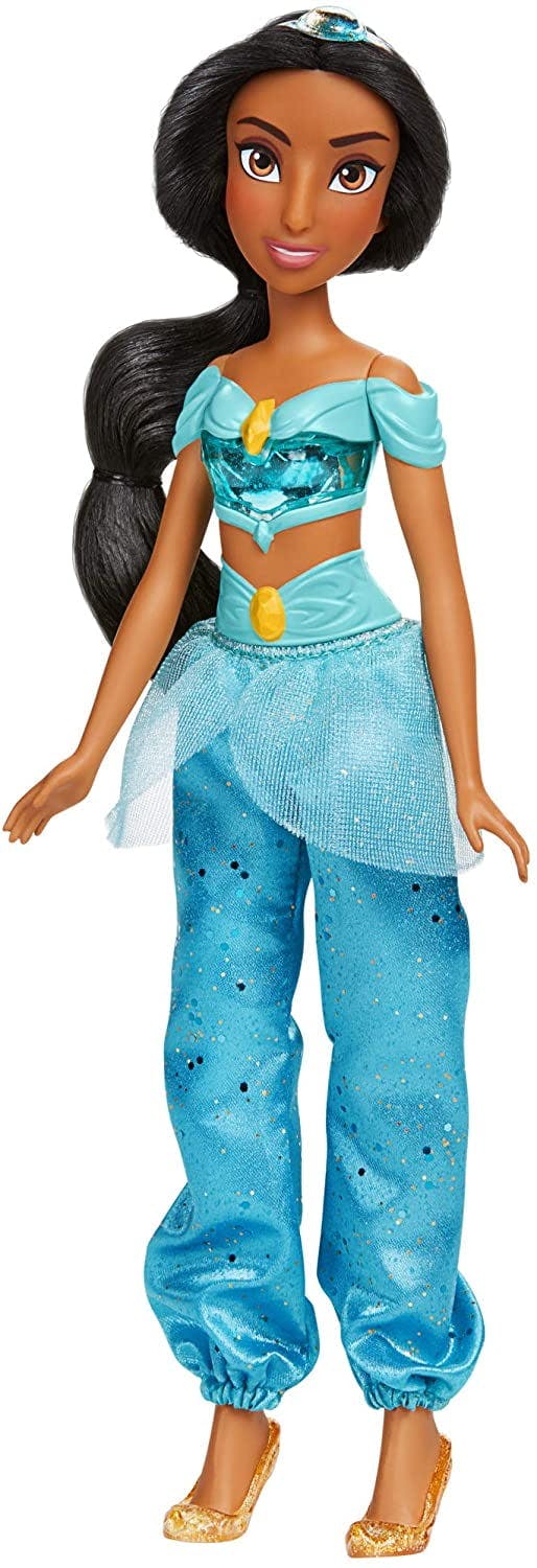 Royal Shimmer 12'' Jasmine Doll with Sparkly Blue Pants and Accessories