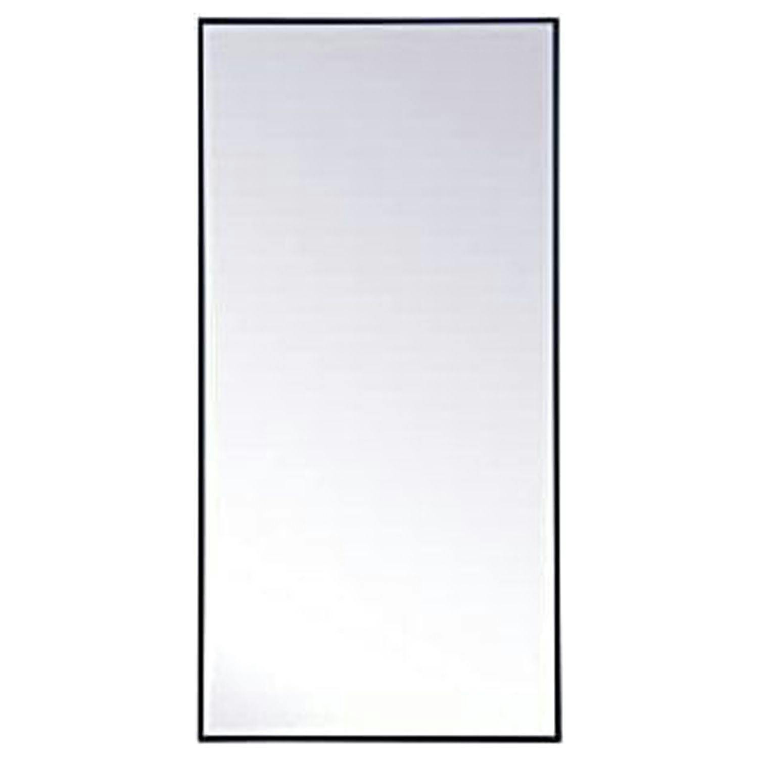 Elegant Contemporary Full-Length Blue & Silver Wood Mirror 30x60