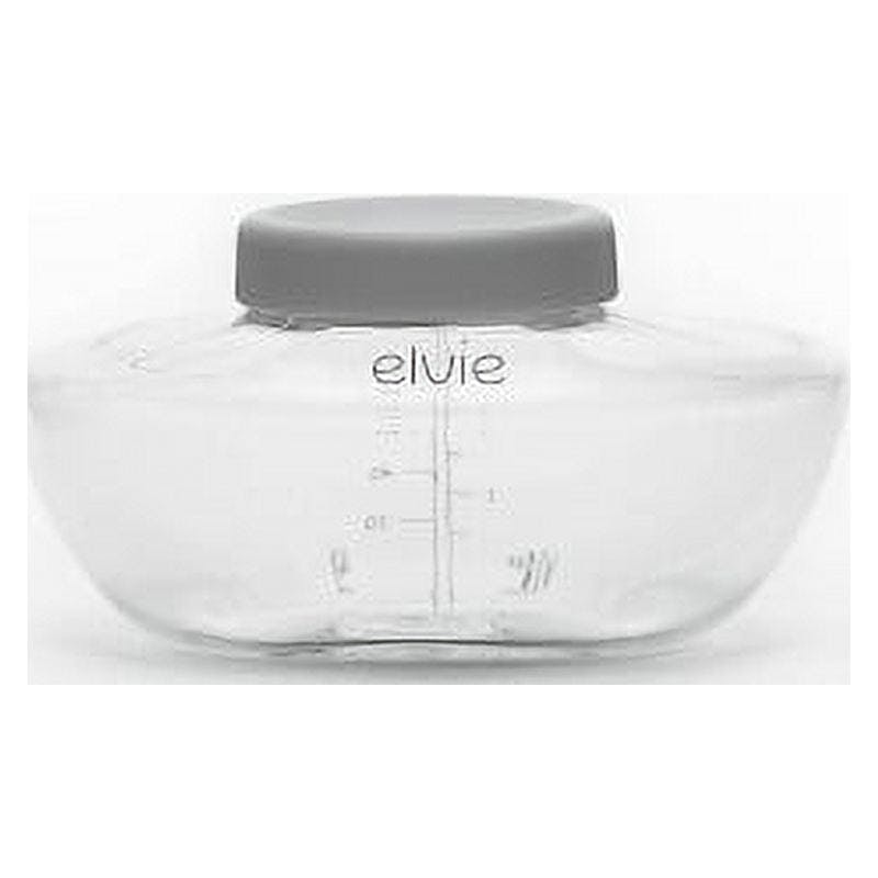 Elvie 3-Pack 150ml BPA-Free Clear Plastic Breast Pump Bottles
