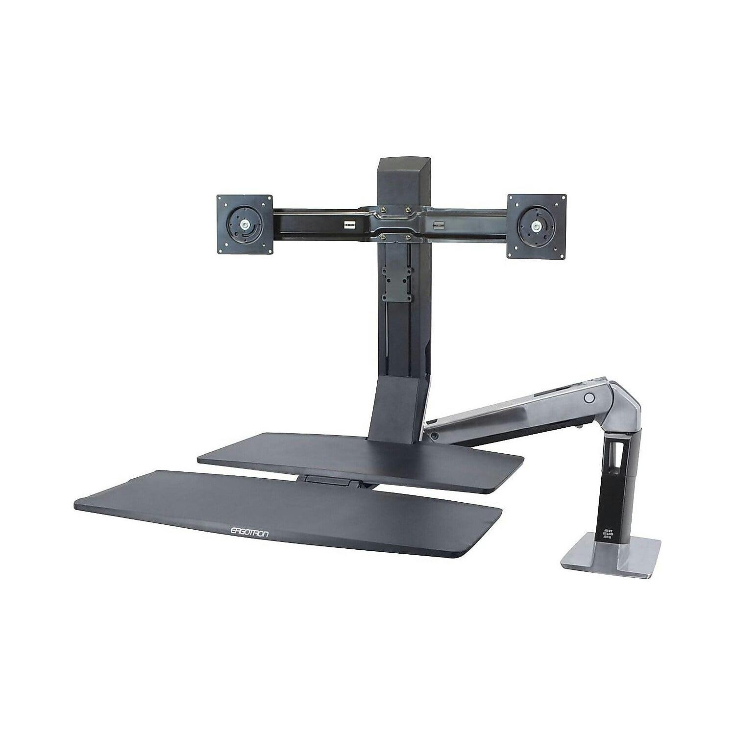 ErgoFlex Dual 24'' Monitor Standing Desk Converter with Full 360 Rotation