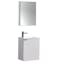Valencia Glossy White 20" Modern Wall-Mounted Vanity Set with Acrylic Top