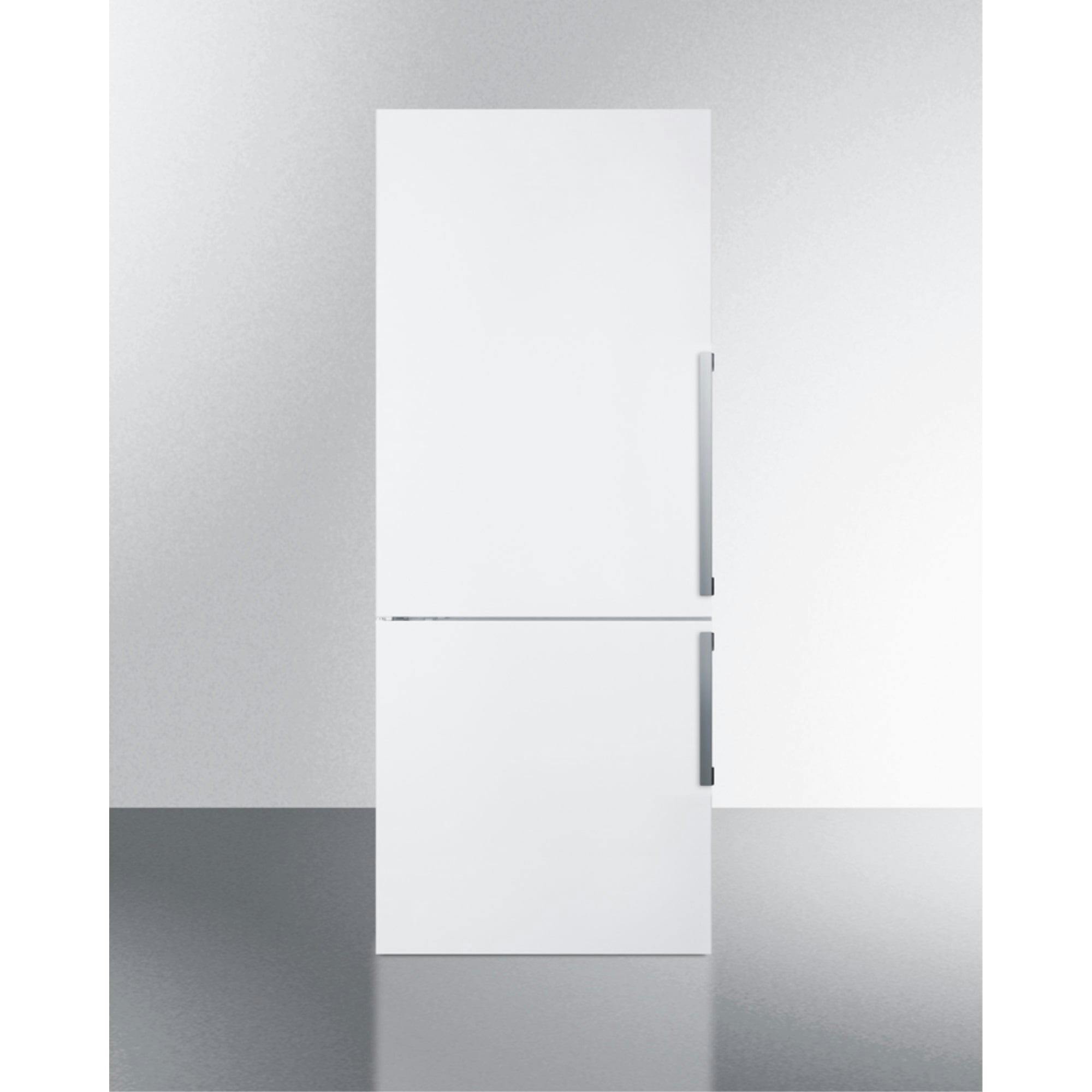 EcoSmart 28" White Bottom Freezer Smart Refrigerator with Touch Controls