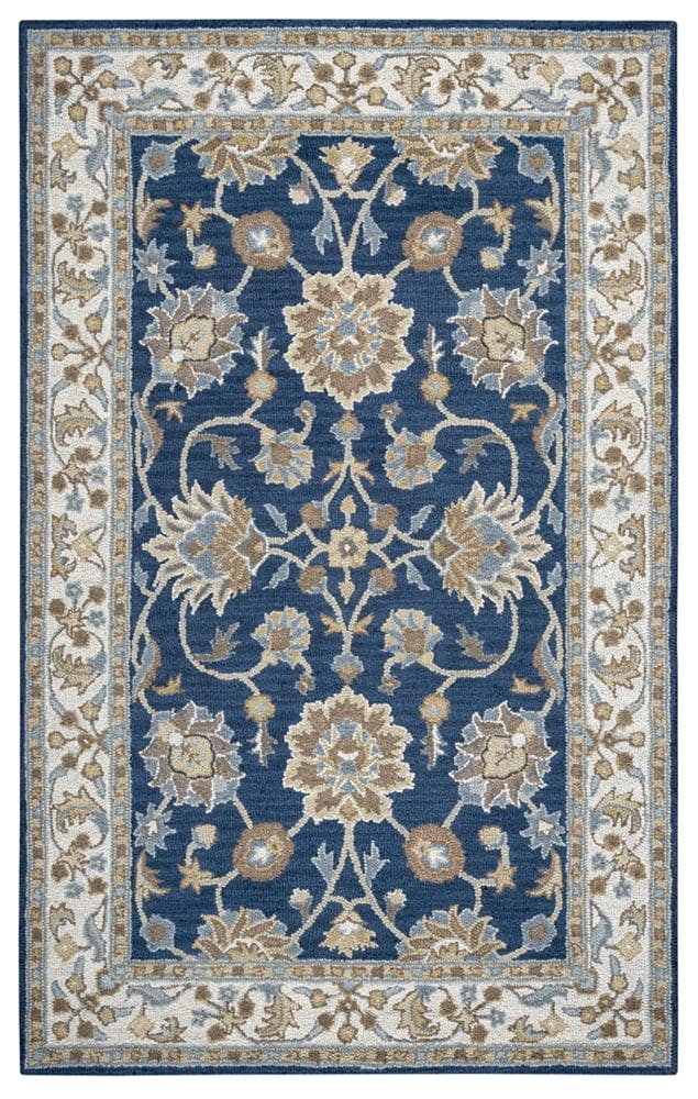 Ashlyn Traditional Oriental Hand-Tufted Wool Rug 8' x 10' - Blue