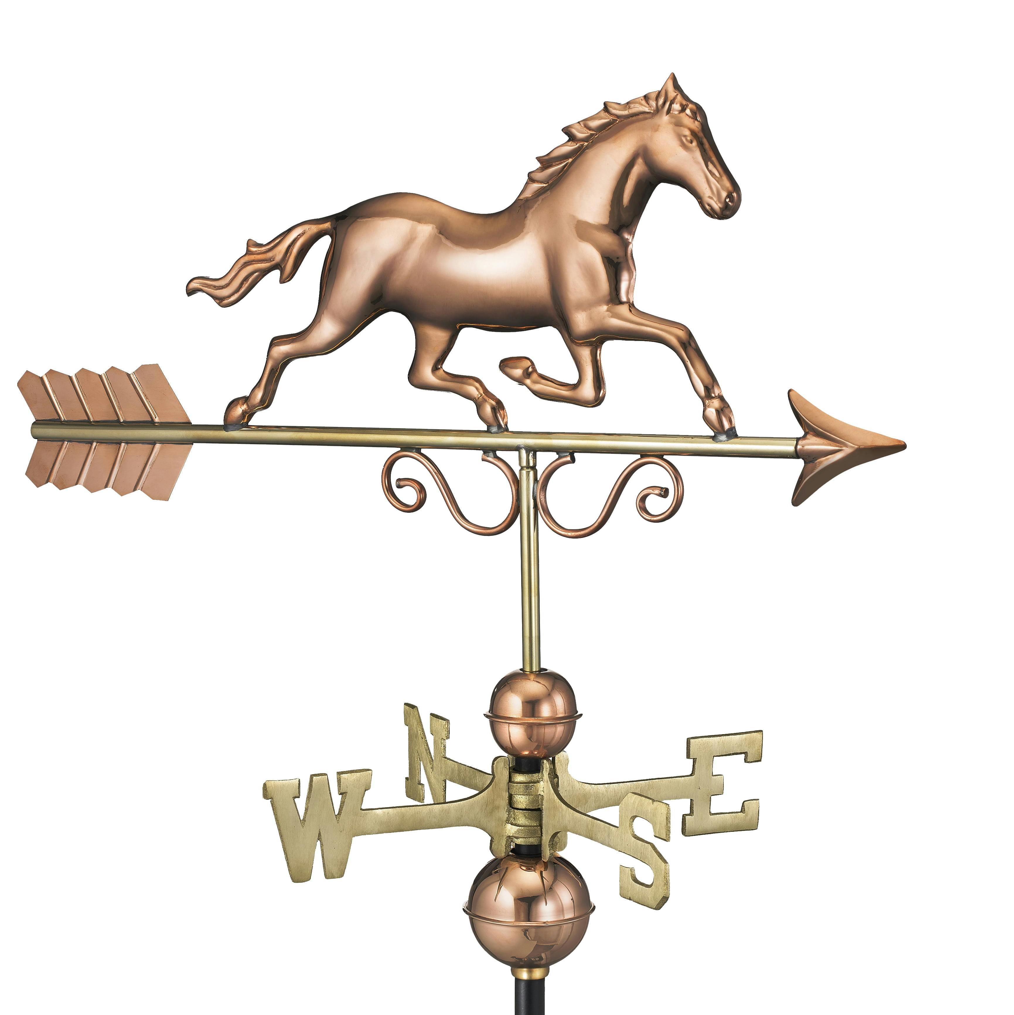 Galloping Horse 33" Pure Copper Weathervane