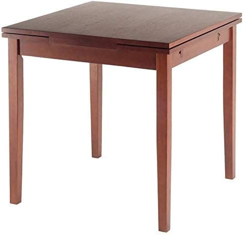 Winsome Pulman 48" Square Extendable Walnut Dining Table