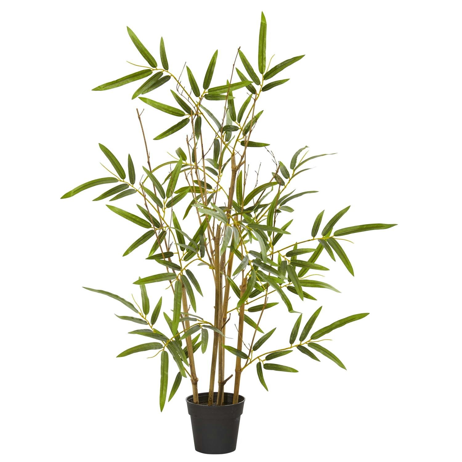 Spruce & Bamboo 28" Lifelike Potted Artificial Tree for Indoors & Outdoors
