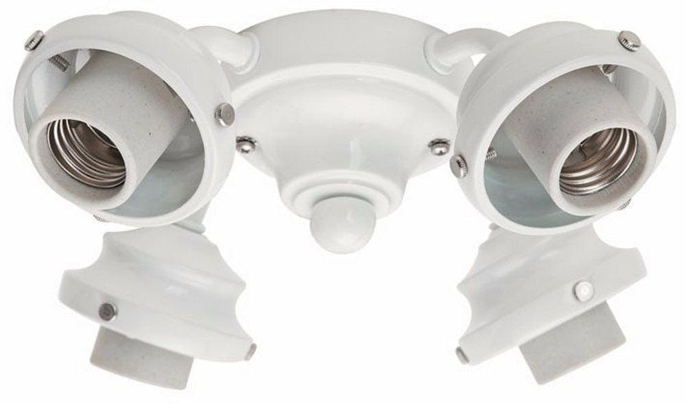 Snow White 4-Light Hunter Ceiling Fan Light Kit, Compact Fluorescent