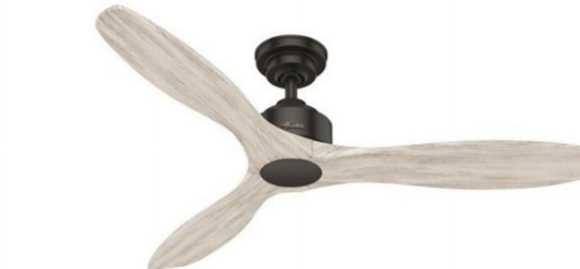Melbourne 52" Noble Bronze Modern Ceiling Fan with Wall Control