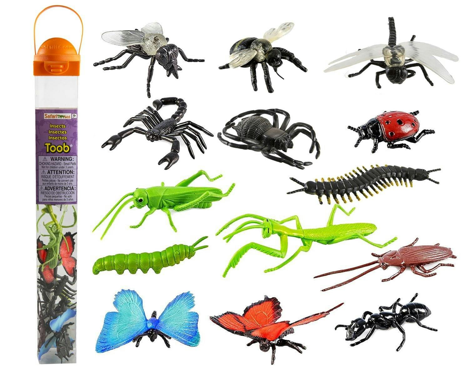 Safari Explorer's Mini Insect Figurine Set - 14 pc Assorted