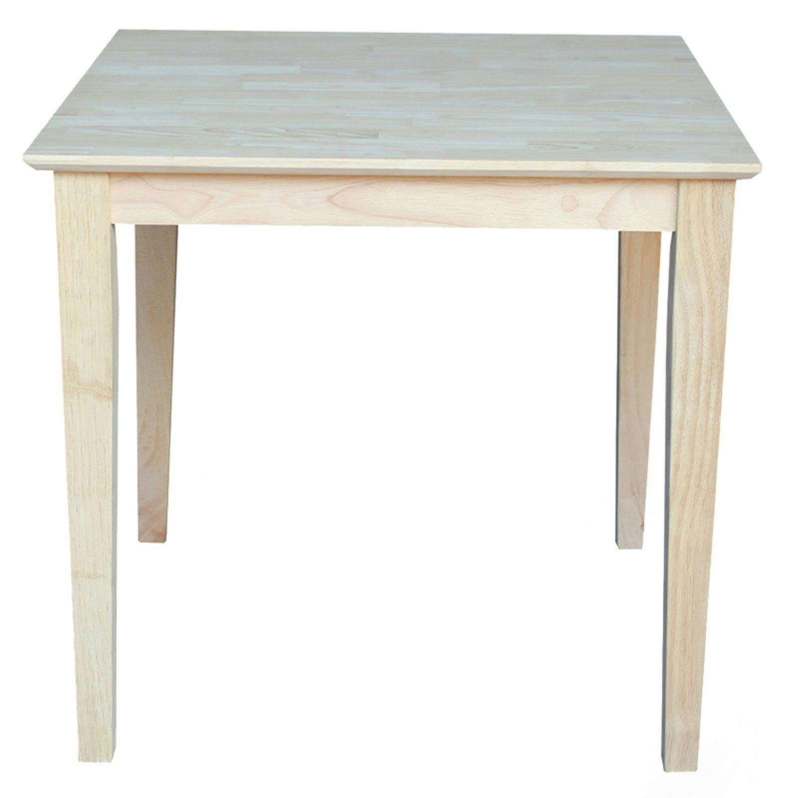 Elegant Solid Wood Extendable Square Dining Table in Natural Finish