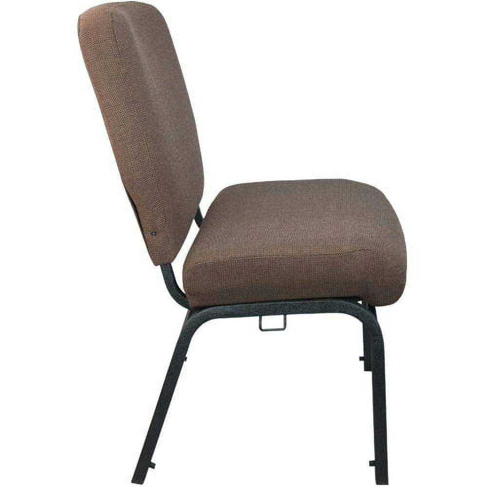 Elite Java 20" Stackable Church Chair with Black Metal Frame