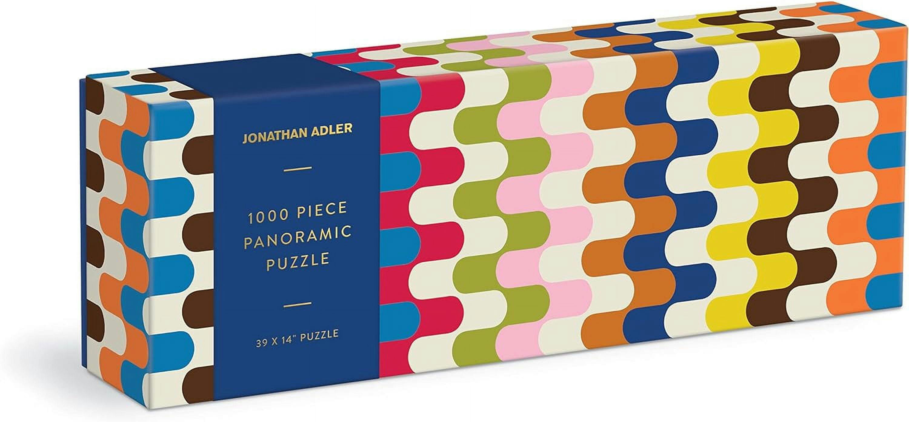 Jonathan Adler Bargello Bright 1000 Piece Panoramic Puzzle