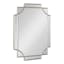Minuette Full-Length Rectangular Wood Wall Mirror in Silver