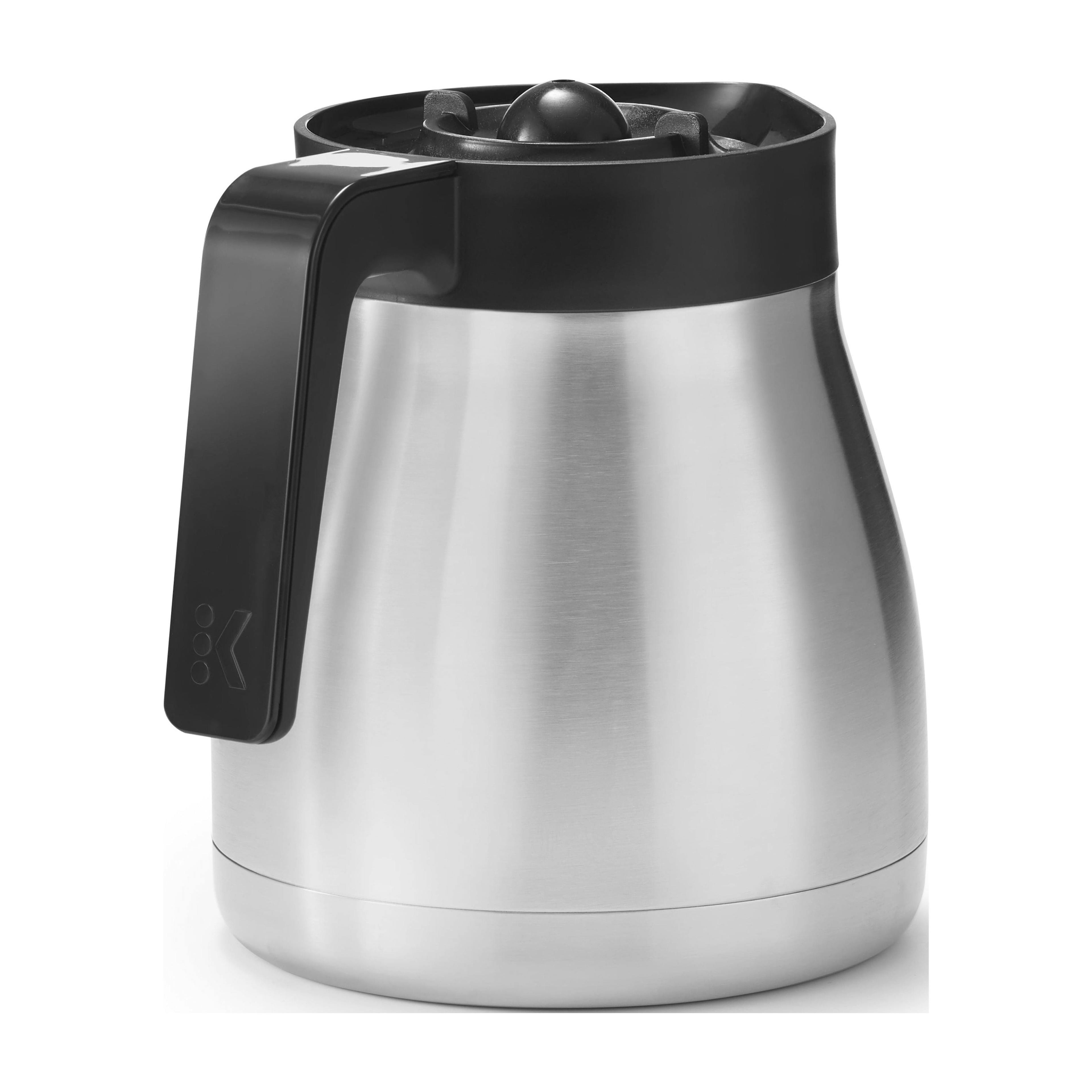 Elegant 60oz Silver Stainless Steel Thermal Coffee Carafe