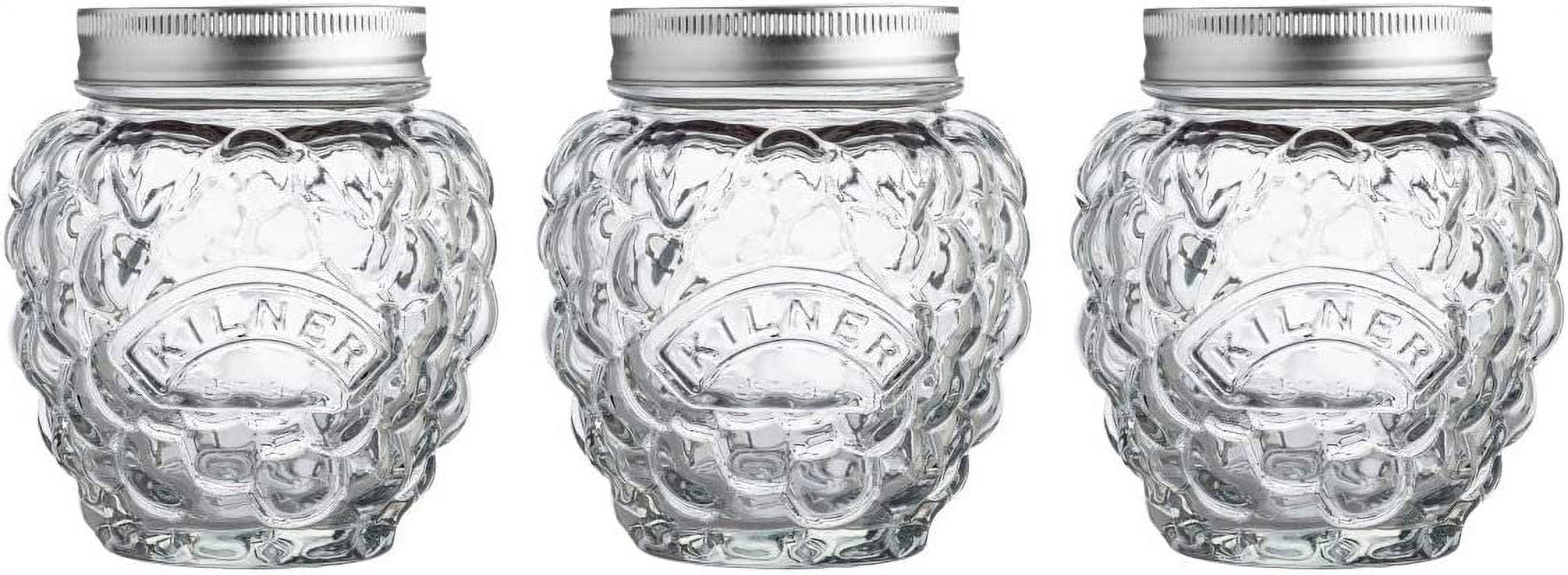 Kilner Berry Inspired Glass Canning Jars, Set of 3, 0.4L