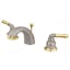 Magellan II Mini Widespread Lavatory Faucet in Brushed Nickel and Polished Brass