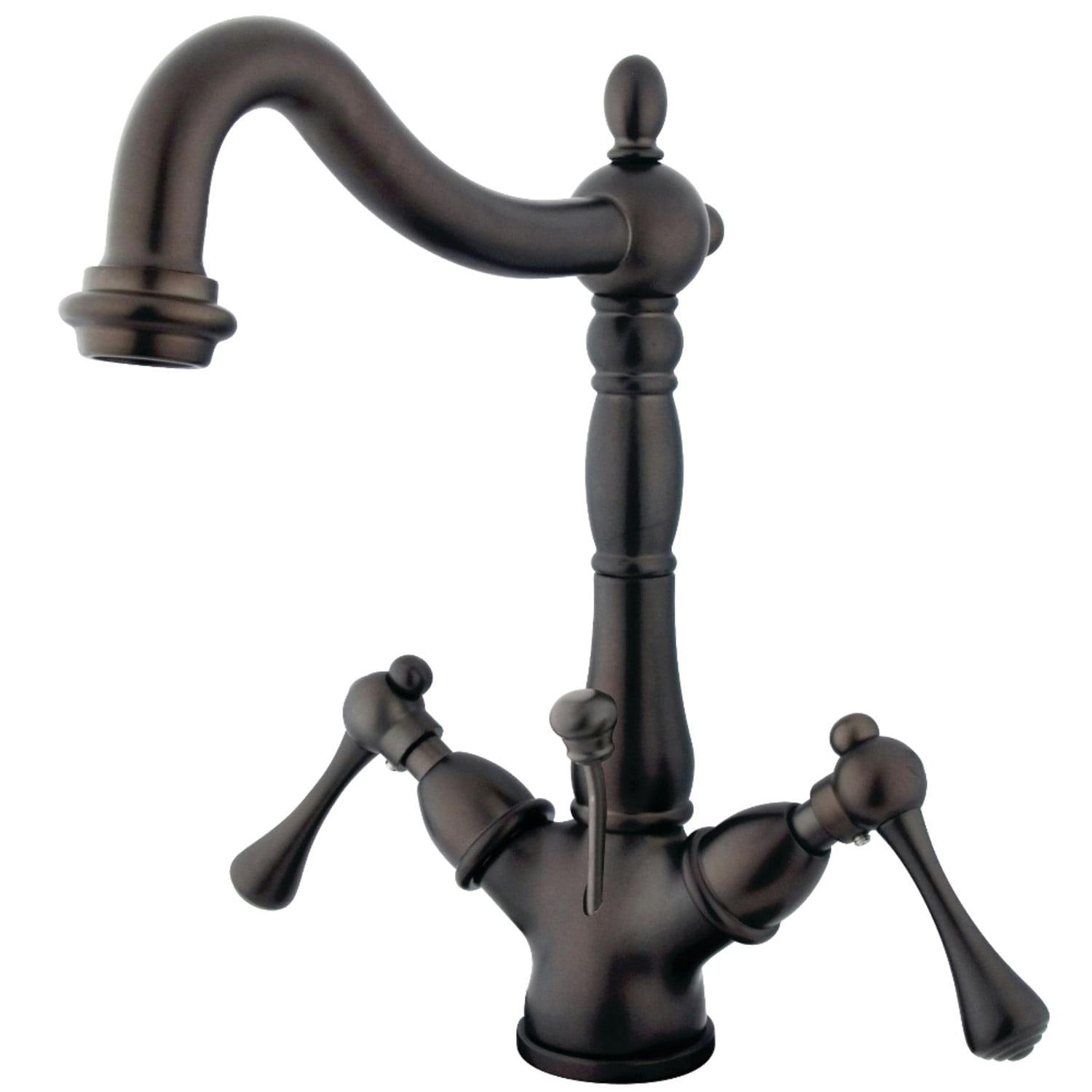 Heritage Elegance Oil Rubbed Bronze Two-Handle Bathroom Faucet
