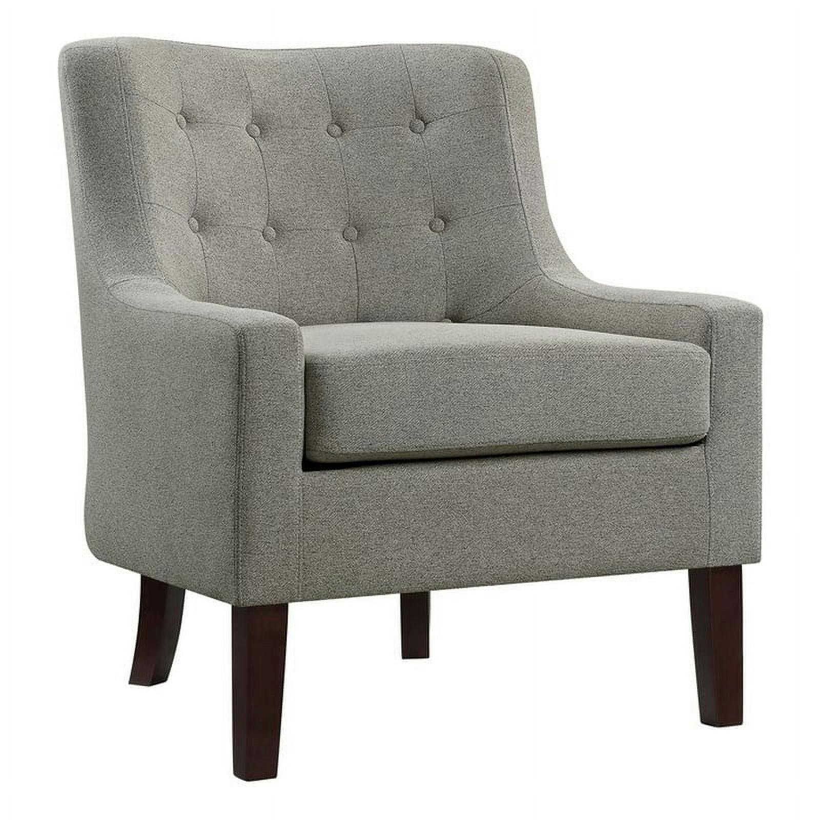 Cairn Brown Textured Fabric Slope Arm Accent Chair