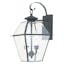 Charleston Elegance Charcoal Lantern with Clear Beveled Glass