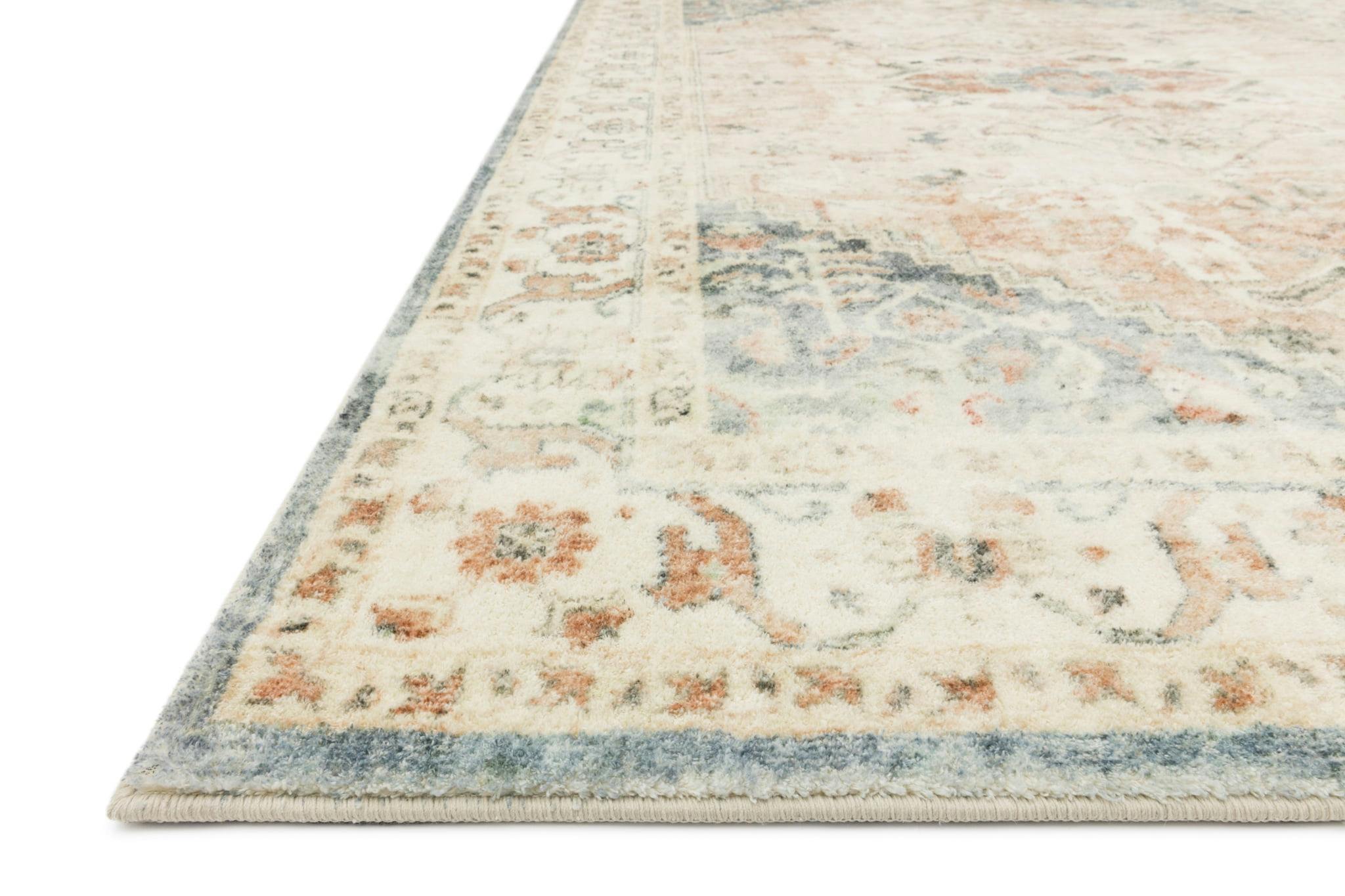 Ivory Elegance 5' x 7'6" Synthetic Stain-Resistant Area Rug