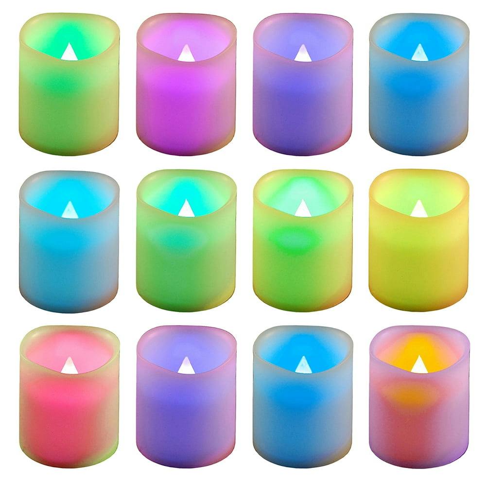 Eternal Glow Set of 12 Flameless LED Votive Candles in White