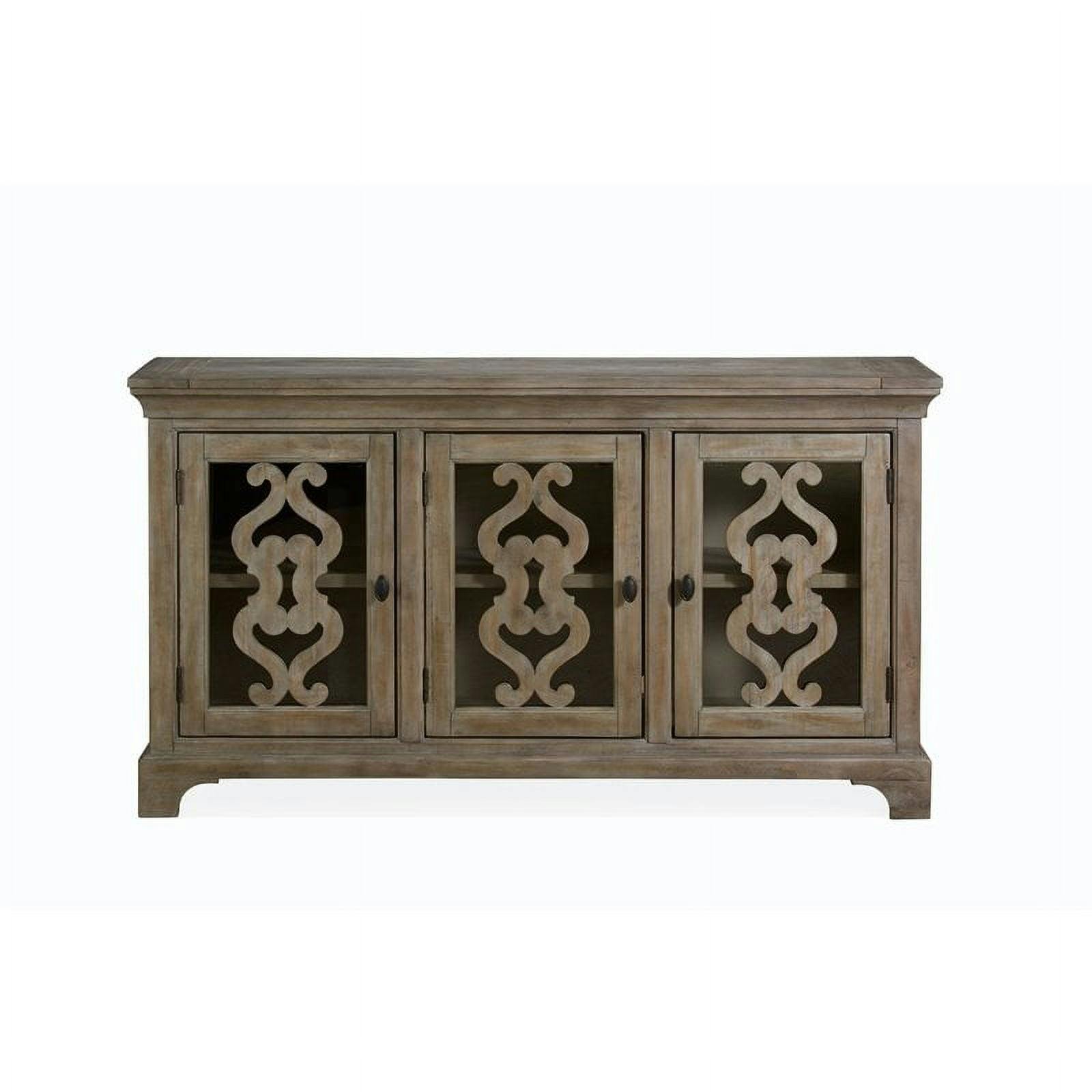 Tinley Park Transitional 66'' Gray Weathered Sideboard