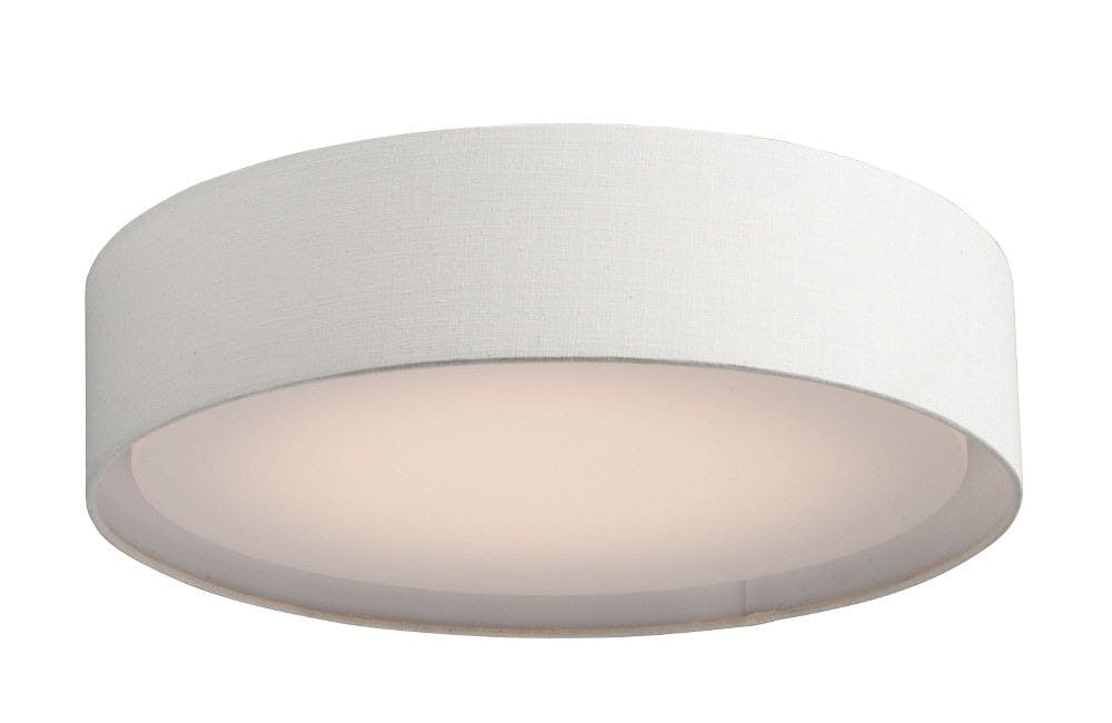 Prime 20'' LED Drum Ceiling Light with Oatmeal Linen Shade