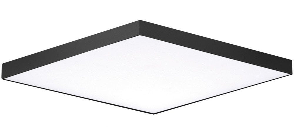 Sleek Black Aluminum 15" LED Flush Mount Ceiling Light Energy Star