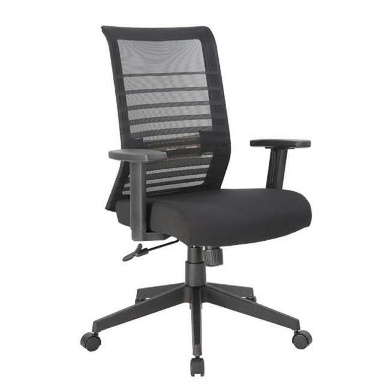 Synchro-Tilt Mesh Task Chair with Adjustable Arms - Black