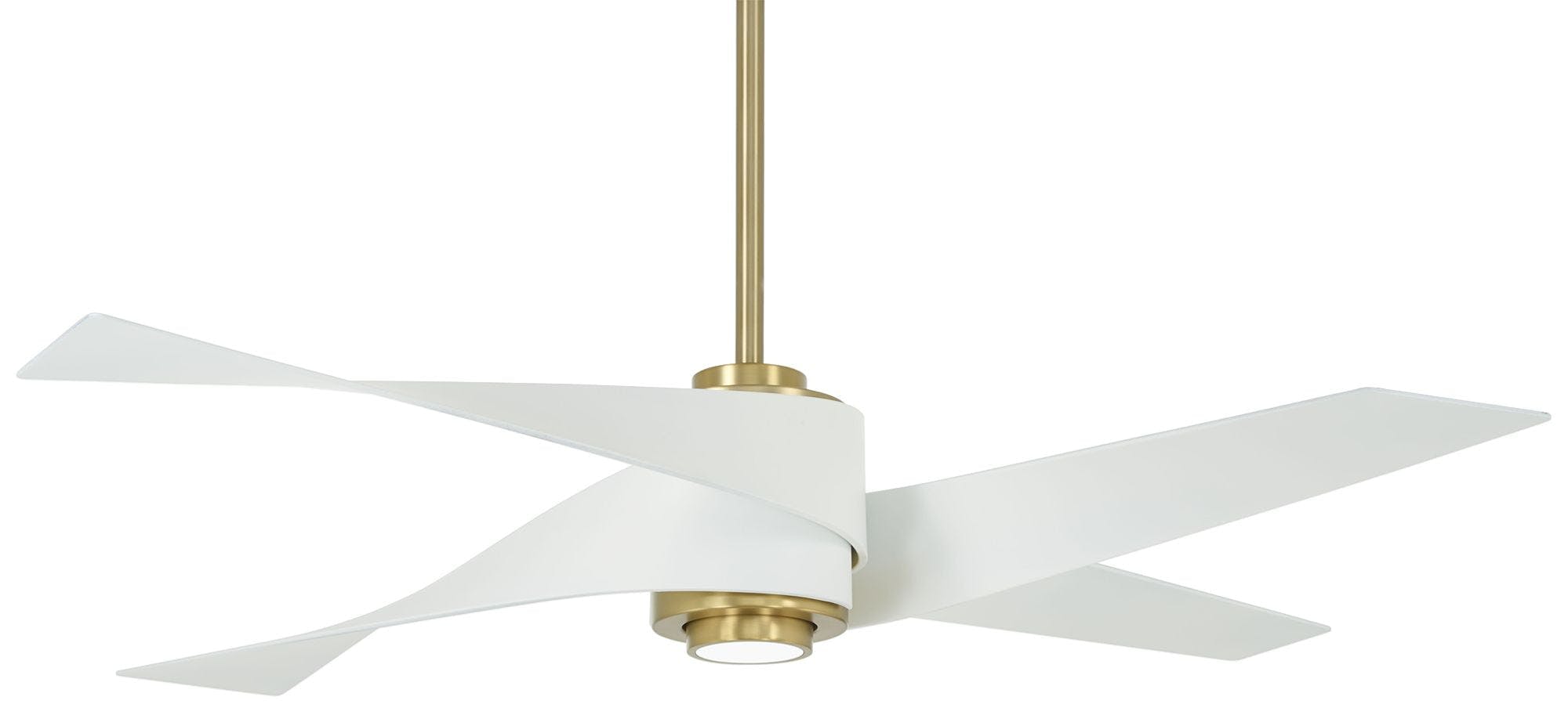 Artemis IV Soft Brass 64" Smart Ceiling Fan with LED Light and Remote