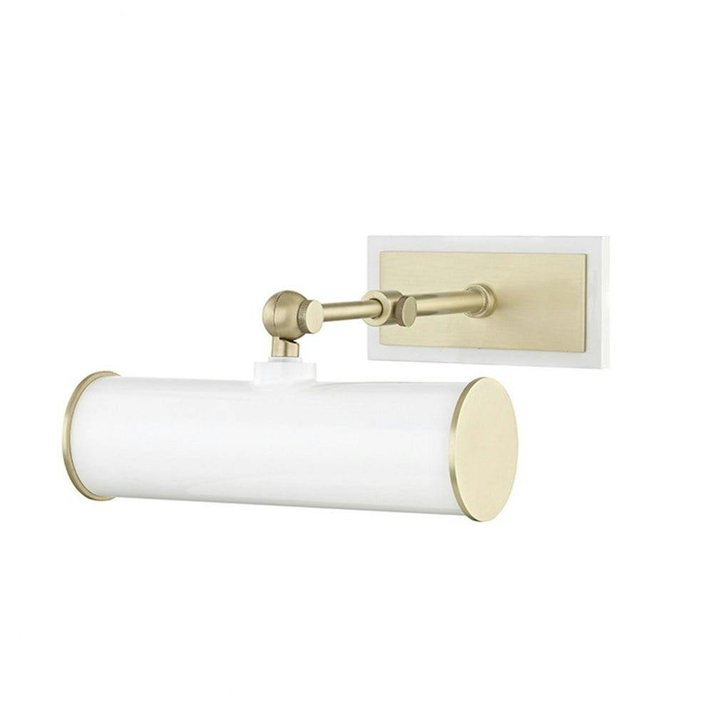 Acosta White and Antique Brass 1-Light Picture Light
