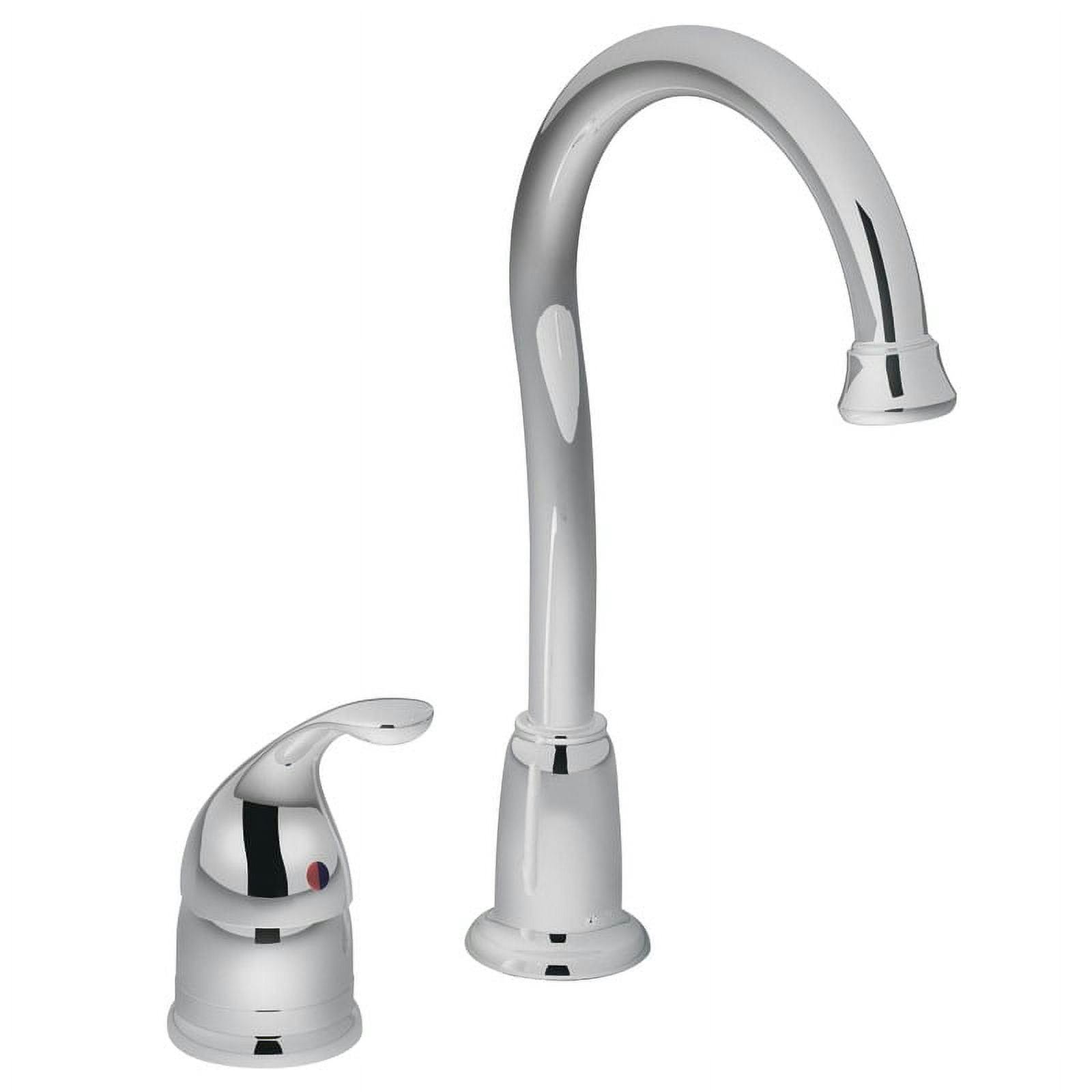 Elegant Chrome 11" High-Arc Bar/Prep Faucet with Swing Function