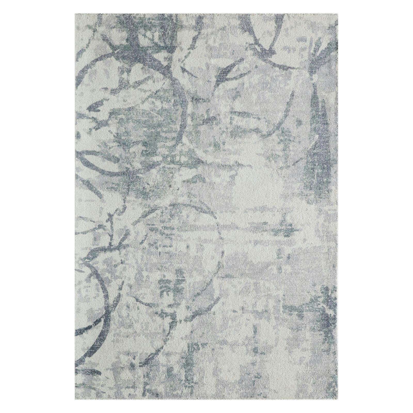 Illusions Abstract Hand-Tufted Wool Rectangular Rug in Gray
