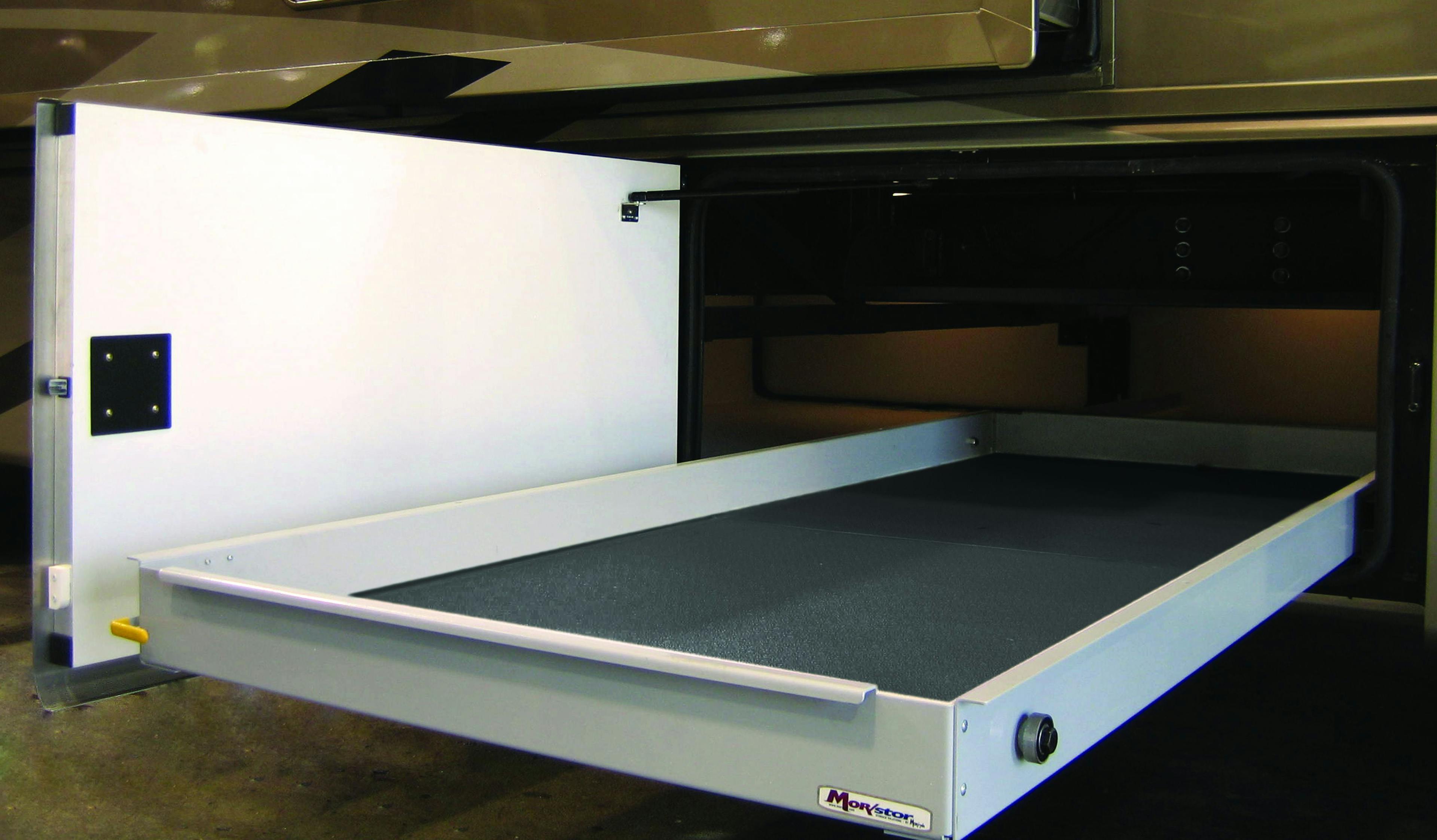 Roller Bearing 48" Dual-Access Cargo Tray with Powder Coat Finish