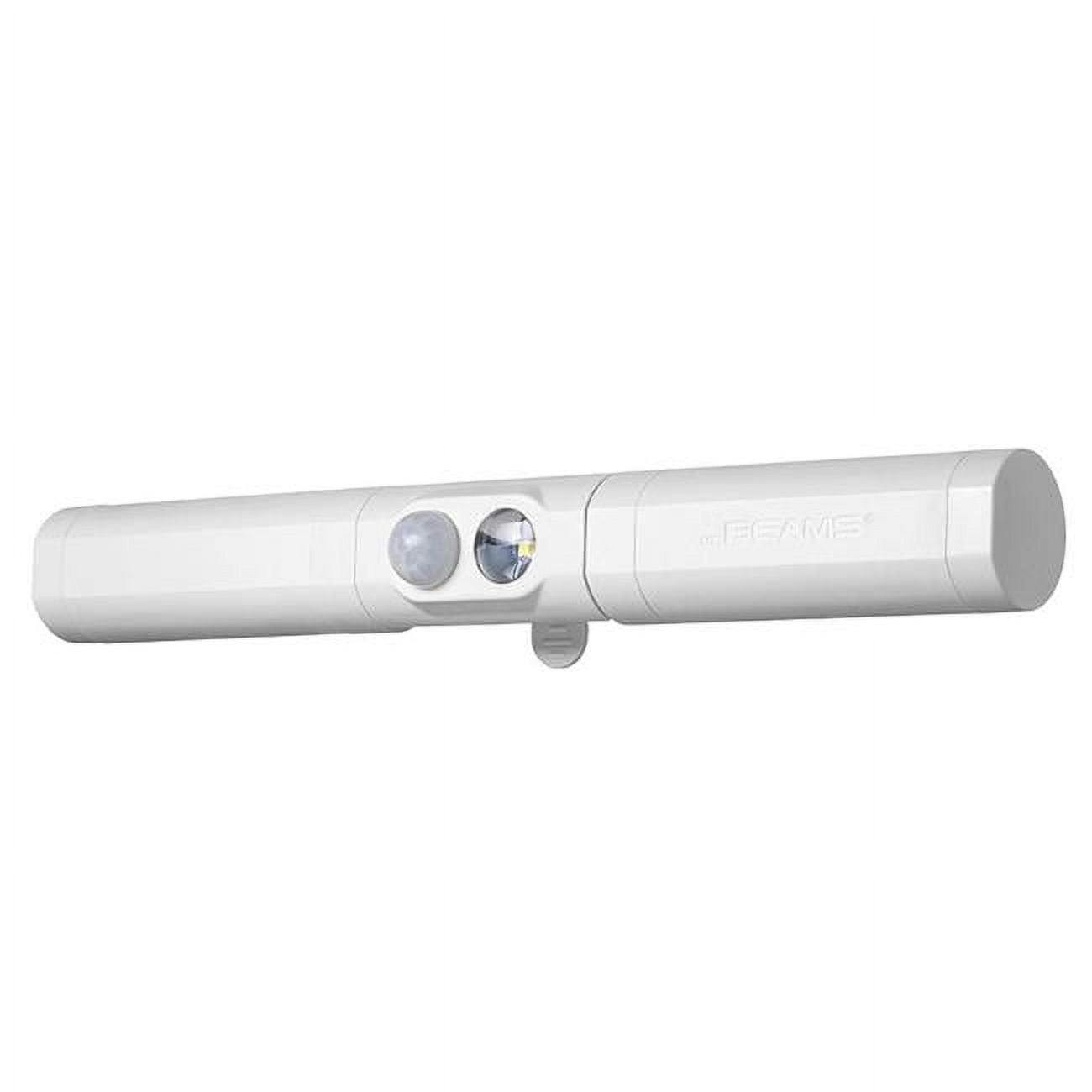 Slimline White Motion-Sensing LED Security Spot Light, Battery-Powered