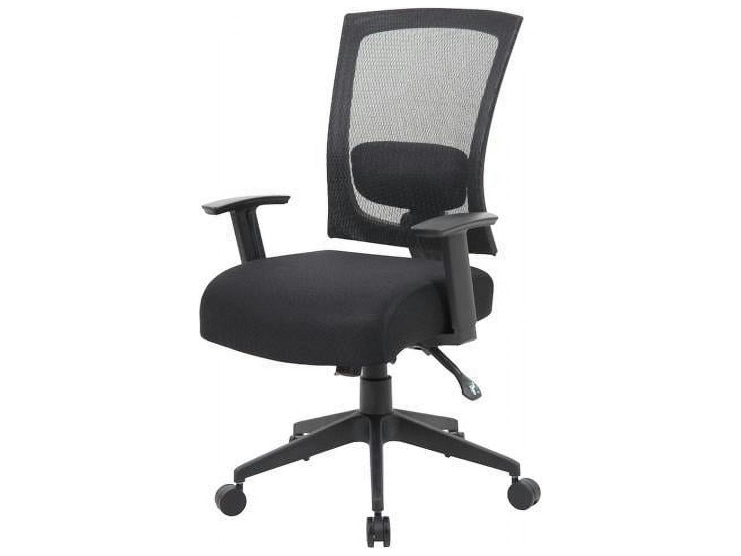 Adjustable Mesh Task Chair with Lumbar Support, Black
