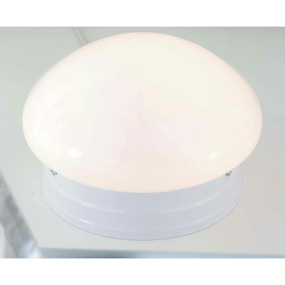 Classic White Glass 7.5" Wide Indoor Flush Mount Ceiling Light