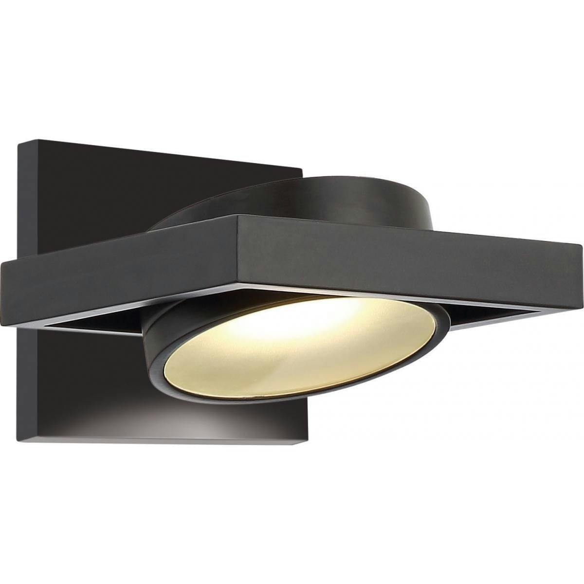 Hawk Textured Black Bronze 5" Dimmable LED Wall Sconce