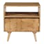 Sustainably Sourced Mango Wood Nightstand with Single Drawer