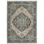 Aberdeen Traditional Blue & Tan Soft Polyester 5'3" x 7'6" Area Rug