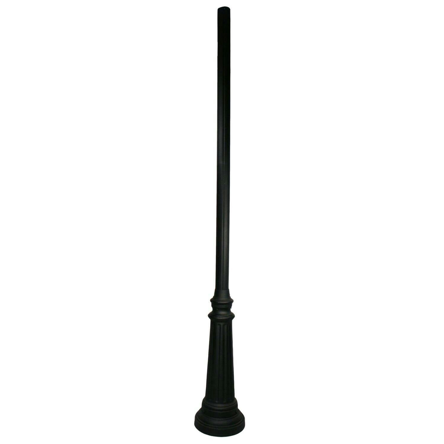 Z-Lite Fusion Style 96.5" Tall Black Aluminum Outdoor Post