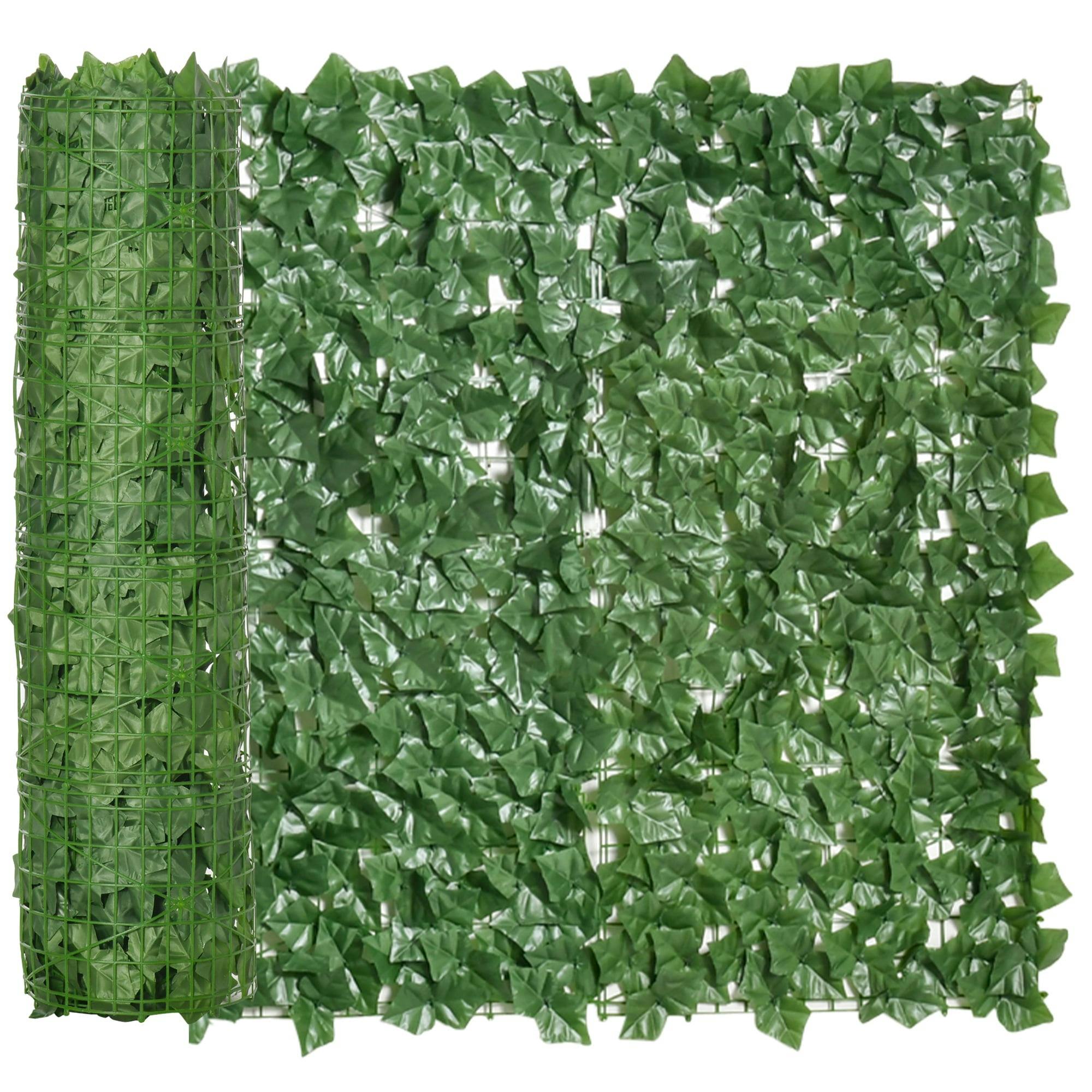 Outsunny 104cm Tall Dark Green Faux Ivy Privacy Fence