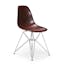 Mid-Century Matte Brown Eiffel Side Chair, 18x32"