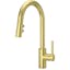 Stellen Traditional Brushed Gold Pull-Down Kitchen Faucet with AccuDock